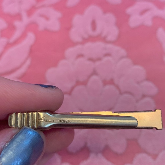 Anson Vintage Cameo Tie Bar & Cuff Links 12k Gf - Picture 2 of 7